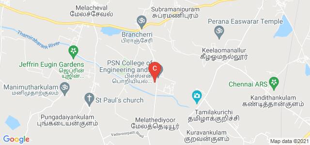 PSN Institute of Technology and Science, PSN College Road, Tamil Nadu, India