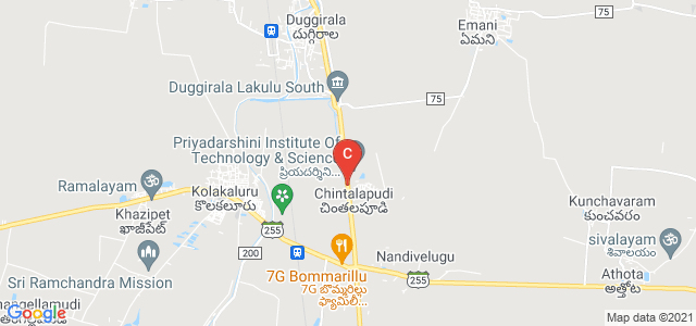 Priyadarshini Institute of Technology and Sciences MBA, Tenali Mangalagiri Road, Chintalapudi, Andhra Pradesh, India