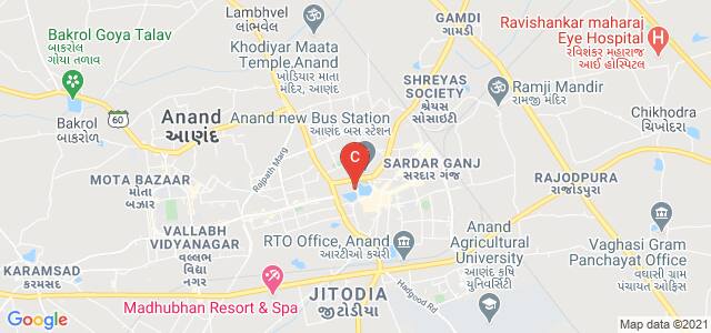 Shree P. M. Patel Institute of Bioscience, Mathiya Chora, Anand, Gujarat, India