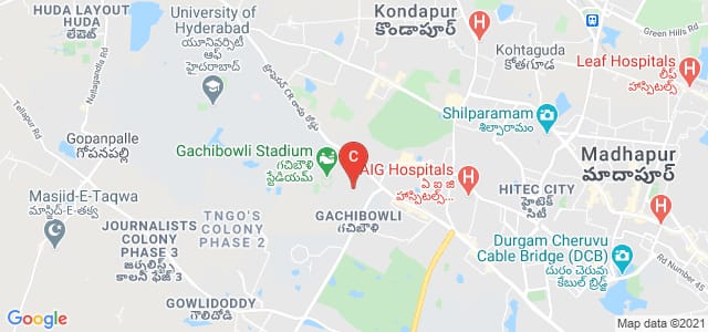 International Institute Of Information Technology, Professor CR Rao Road, Gachibowli, Hyderabad, Telangana, India
