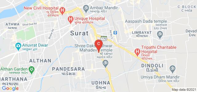 Udhna Citizen Commerce College & SPBCBA & UACCAIT College, Udhna - Navsari Main Rd, Ranchhod Nagar, Bhestan, Udhna, Surat, Gujarat, India