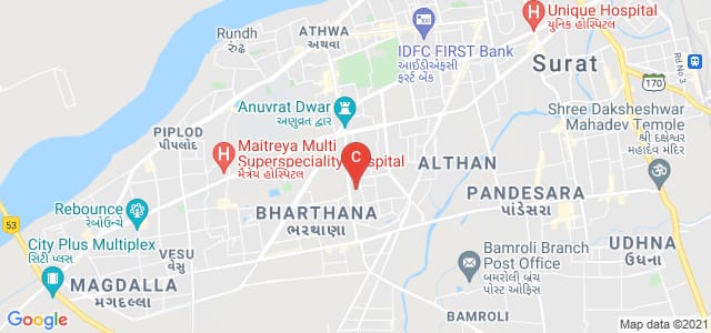 Durlabhbhai Ramjibhai Patel and Ramjibhai Bhanabhai Patel Commerce College, New City Light, Vesu, Surat, Gujarat, India
