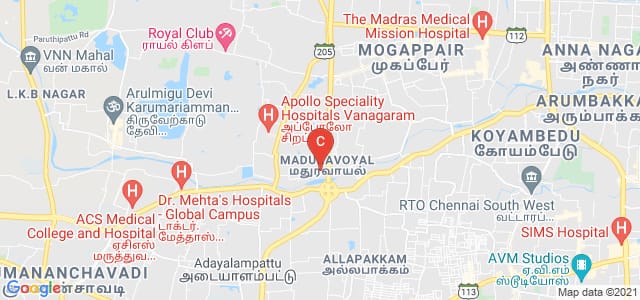 Dr. M.G.R. Educational And Research Institute, Periyar E.V.R. High Road, Viswasa Nagar, Maduravoyal, Chennai, Tamil Nadu, India
