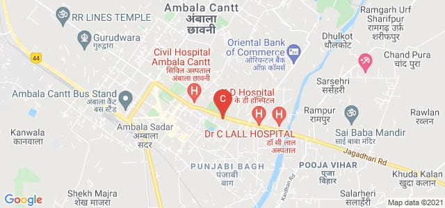S D College, Jagadhari Road, Near Civil Hospital, Tribune Colony, Ambala Cantt, Haryana, India