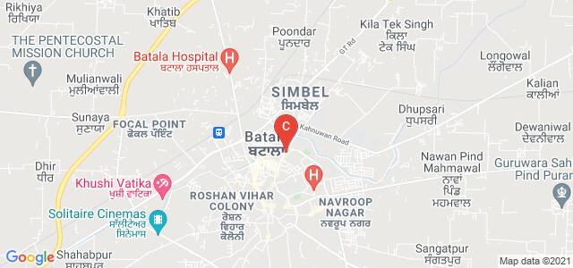 RR Bawa DAV College for Girls, Smadh Road, Guru Teg Bahadur Colony, Batala, Punjab, India