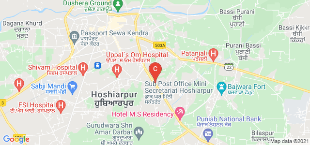 DAV college Hoshiarpur, Ajit Nagar, Sikh Line, Aslamabad, Hoshiarpur, Punjab, India