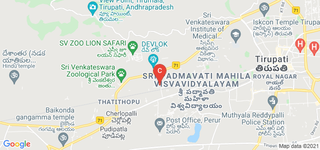 Sri Venkateswara Agricultural College, Gandhi Road, Prakasam Nagar Colony, Sri Padmavati Mahila Visvavidyalayam, Tirupati, Andhra Pradesh, India