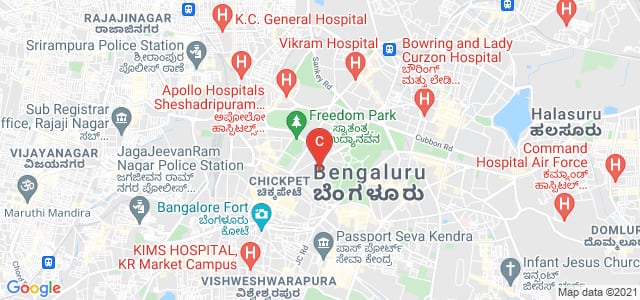 Government Science college, Nrupathunga Road, Sampangi Rama Nagar, Ambedkar Veedhi, Bangalore, Karnataka, India