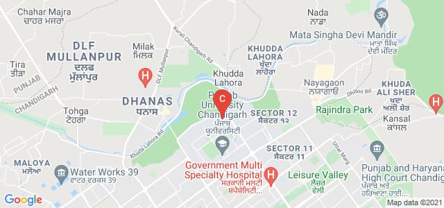 University Institute Of Pharmaceutical Sciences, Sector 14, Panjab University, Sector 14, Chandigarh, Punjab, India