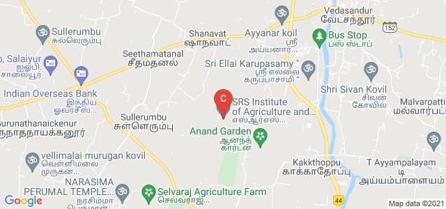 SRS Institute of Agriculture and Technology, Vedasandur, Dindigul, Tamil Nadu, India