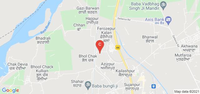 Guru Nanak Dev University College - Sujanpur, Khadawar, Punjab, India