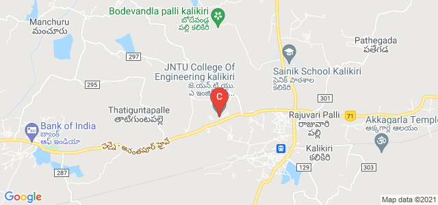 JNTUA College of Engineering Kalikiri, Kalikiri, Andhra Pradesh, India