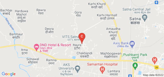 Vindhya Institute of Technology and Science (VITS COLLEGE SATNA), Chandi Dai Temple Rd Karhi, Giduri, Amoudha, Satna, Madhya Pradesh, India