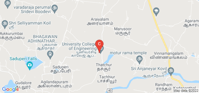UNIVERSITY COLLEGE OF ENGINEERING ARNI, Major District Road 40, Thatchur, Tamil Nadu, India
