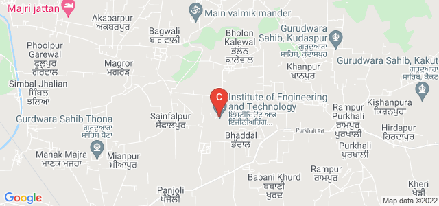 IET Bhaddal Technical Campus, Ropar, Punjab, India