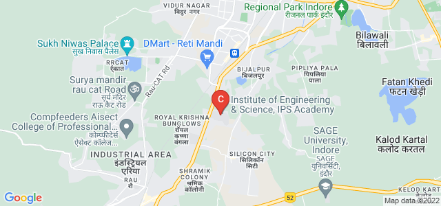 Institute of Engineering & Science, IPS Academy, Agra Bombay Road, Rajendra Nagar, Indore, Madhya Pradesh, India