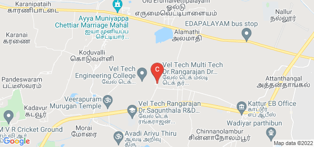 Vel Tech High Tech Dr.Rangarajan Dr.Sakunthala Engineering College, Chennai, Tamil Nadu, India