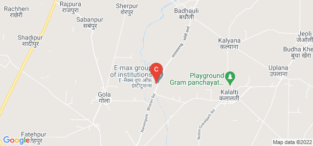 E-max group of institutions, road, Balheri, Ambala, Haryana, India
