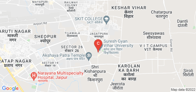 Suresh Gyan Vihar University, Mahal Road, Jagatpura, Jaipur, Rajasthan, India