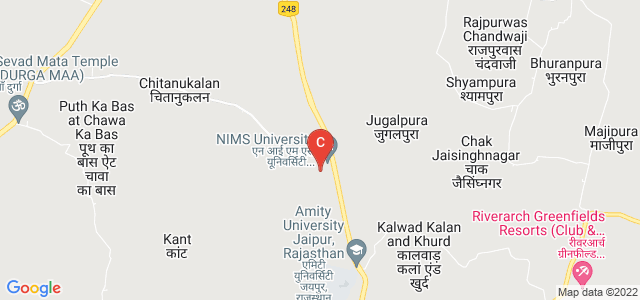 NIMS Dental College, NH11C, Puth Ka Bas at Chawa Ka Bas, Rajasthan, India