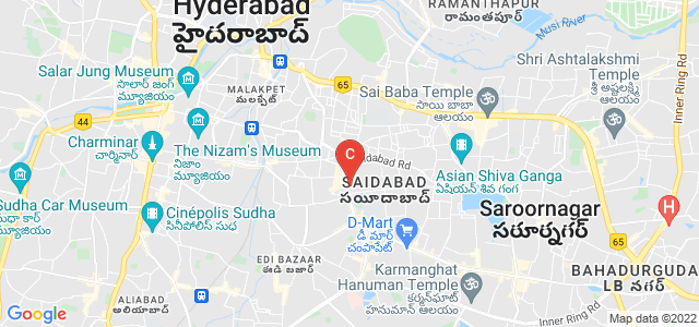 Ashoka School of Planning And Architecture, Saidabad Main Road, Beside, Sayeedabad Colony, Saidabad, Hyderabad, Telangana, India