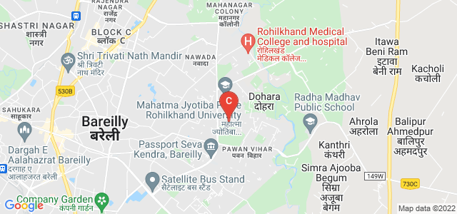 Mahatma Jyotiba Phule Rohilkhand University Bareilly, Pilibhit Bypass Road, Tulsi Nagar, Bareilly, Uttar Pradesh, India