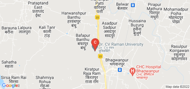 Dr. C V Raman University, Bhagwanpur, Vaishali, Bihar, India