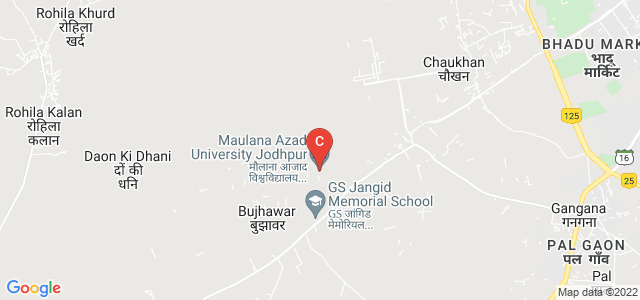 Maulana Azad University Jodhpur, Jodhpur, Rajasthan, India
