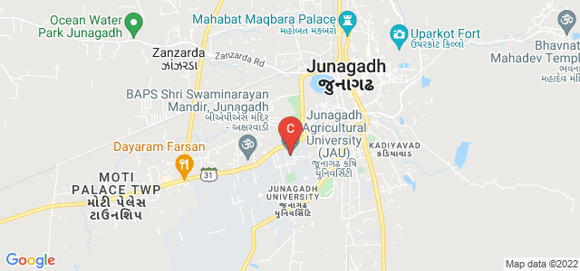 Junagadh Agricultural University, Vanthali Road, Moti Baug, Junagadh University, Junagadh, Gujarat, India