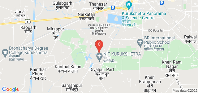 National Institute of Technology, Thanesar, Kurukshetra, Haryana, India