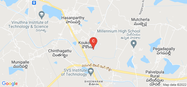 Kakatiya Institute of Technology & Science (KITSW), Opp:Yerragattugutta, Bheemaram, Hanamkonda, Telangana, India