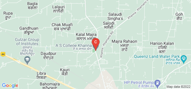 A S College Khanna, Machhiwara - Rahon Hwy, Punjab, India