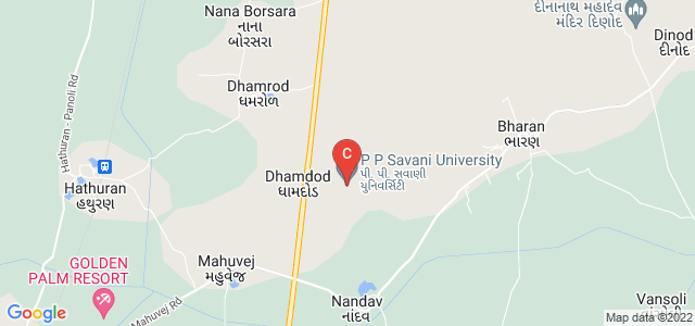 P P Savani University, Dhamdod, Gujarat, India
