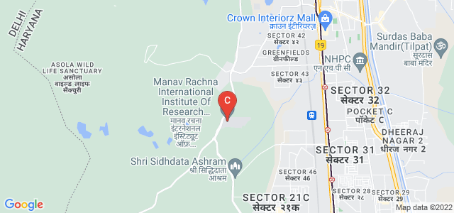 Manav Rachna International University, Gadakhor Basti Village, Rocky Area, Faridabad, Haryana, India