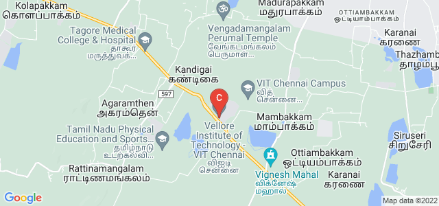 Vellore Institute of Technology - VIT Chennai, Kelambakkam - Vandalur Road, Rajan Nagar, Chennai, Tamil Nadu, India