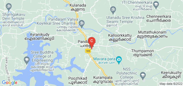 NSS College,Pandalam, State Highway 1, Pandalam, Pathanamthitta, Kerala 689501, India