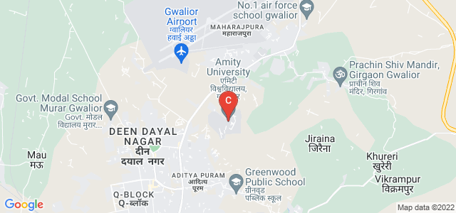 Amity University Gwalior, Opposite Airport, Maharajpura, Gwalior, Madhya Pradesh, India