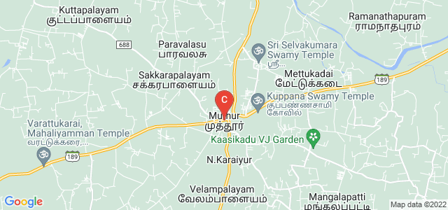Muthur, Tirupur, Tamil Nadu 638105, India