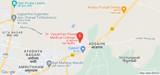 MVP Samaj's College Of Physiotherapy, Dr Vasantrao Pawar Medical College, Mhasrul Adgaon Road, Hindustan Nagar, Vasantdadanagar, Adgaon, Nashik, Maharashtra, India