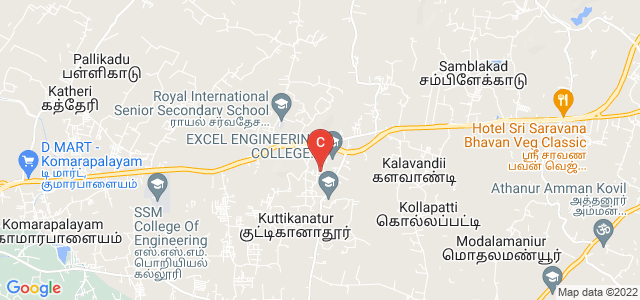 Excel College of Engineering and Technology, Komarapalayam, Namakkal, Tamil Nadu, India