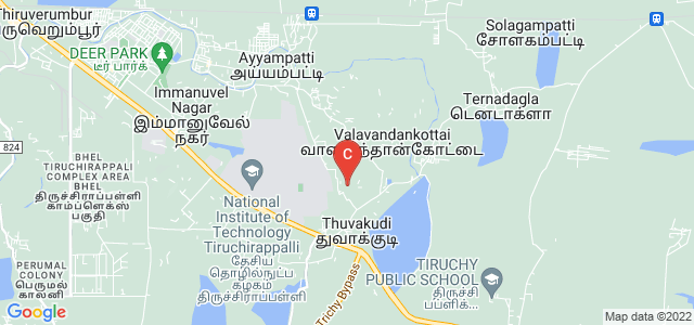 National Institute of Technology Tiruchirappalli, Tiruchirappalli, Tamil Nadu, India