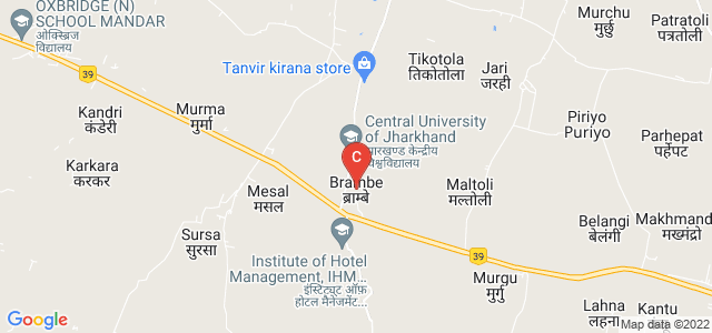 Central University of Jharkhand, Brambe, Ranchi, Jharkhand, India