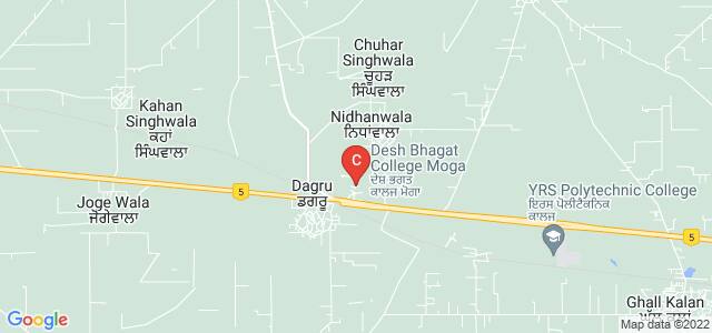 Desh Bhagat Foundation Group of Institutions, Moga, ਫਿਰੋਜ਼ਪੁਰ ਰੋਡ, Dagru, Punjab, India