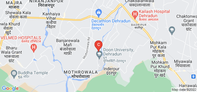 Doon University, Mothorowala Rd, Doon University Campus, Kedarpur, Uttarakhand, India