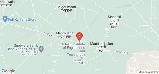 Adesh Institute of Engineering and Technology, Sadiq Rd, Faridkot, Punjab, India