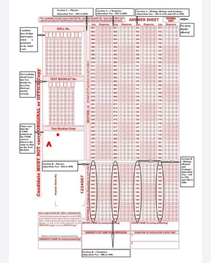 neet-omr-sheet