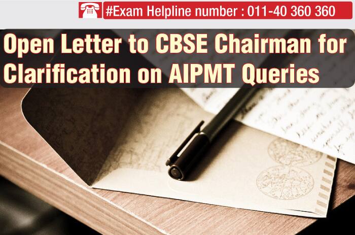 open-letter-to-cbse-chairman-for-clarifications-to-aipmt-student-queries