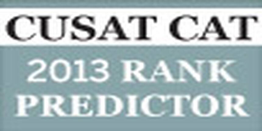 CUSAT CAT 2013 Rank Predictor