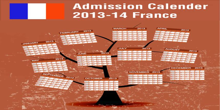 France Universities admission calendar 2013-14