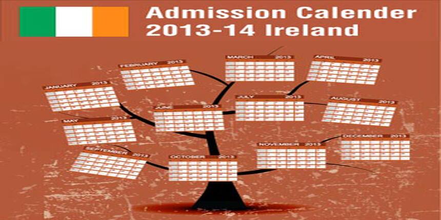 Irish Universities admission calendar 2013-14